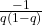 \frac{-1}{q\left(1-q\right)}