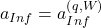 a_{Inf} = a_{Inf}^{\left(q,W\right)}